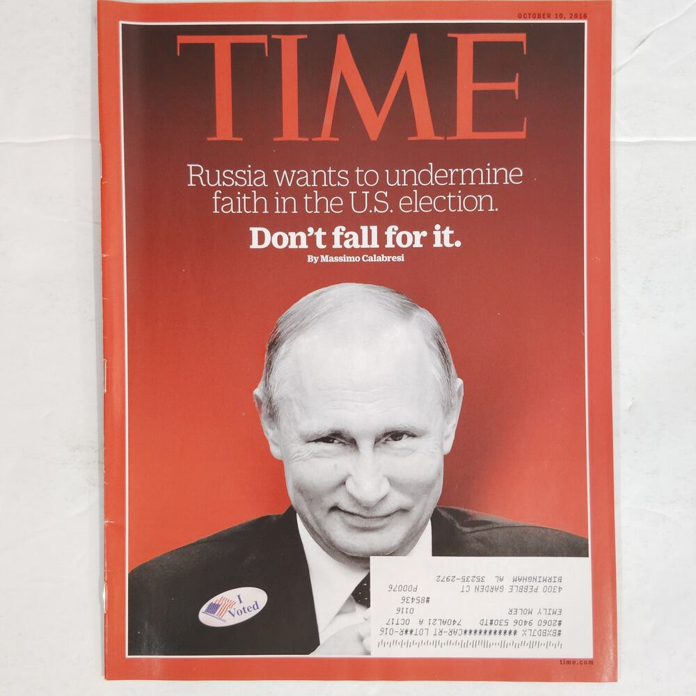 TIME Magazine Oct 10 2016 Vladimir Putin Russia Election, Arnold Palmer Death